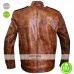 Men Designer Rider Bronze Leather Jacket